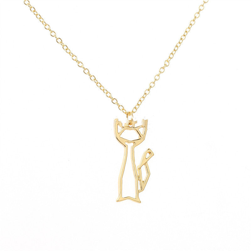 Cute Cat Pendant Necklace - European & American Fashion Jewelry