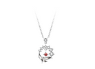 Bai Ze Silver Flower Bud Necklace - Stylish Accessory