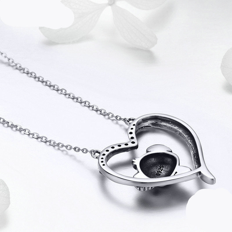 Cute Koala Necklace - 925 Silver Pendant with Adorable Koala Design