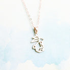 Cute Rabbit Pendant Necklace - Color-Preserving Alloy Jewelry