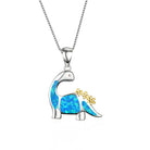 Dinosaur Cartoon Copper Animal Necklace - Unisex