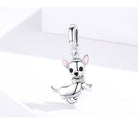 Cute Animal Chihuahua S925 Silver Pendant DIY SCC1317