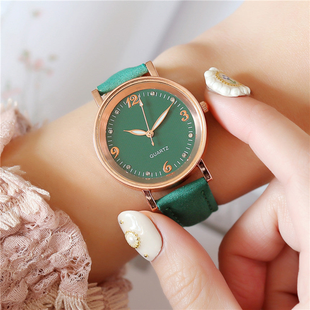 Luminous Quartz Glass Surface Fashion Watch for Women