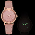 Luminous Quartz Glass Surface Fashion Watch for Women