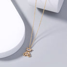 Cute Robot Bear Zircon Necklace - European Style Jewelry