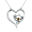 Cute Koala Necklace - 925 Silver Pendant with Adorable Koala Design