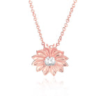 Sunflower Zircon Ladies Necklace - Elegant Jewelry Accessory