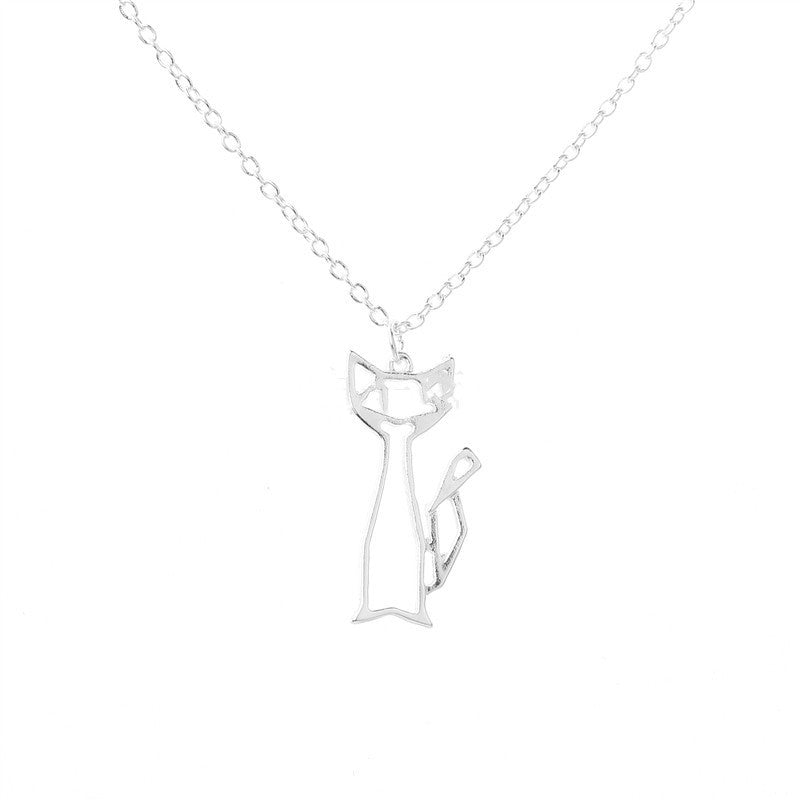 Cute Cat Pendant Necklace - European & American Fashion Jewelry