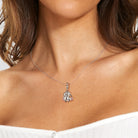 Cute Carrot Rabbit Silver Necklace - Fashion Jewelry