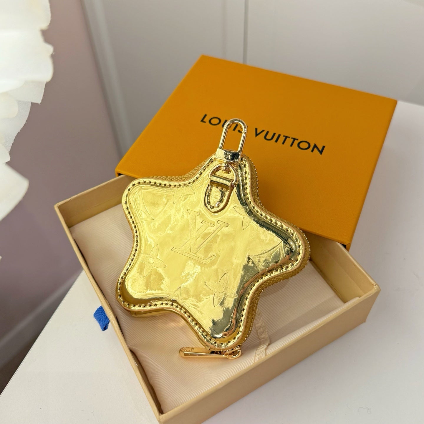 LV Star Bag Charm Leather