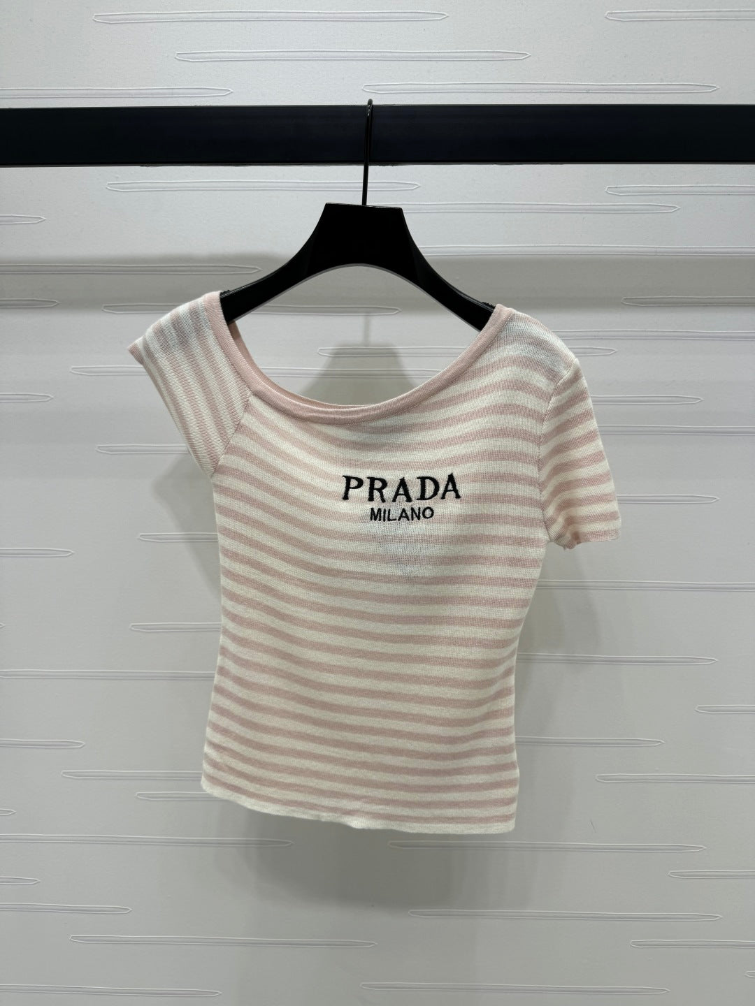 Prada 25 One-Shoulder Top Wool 233511