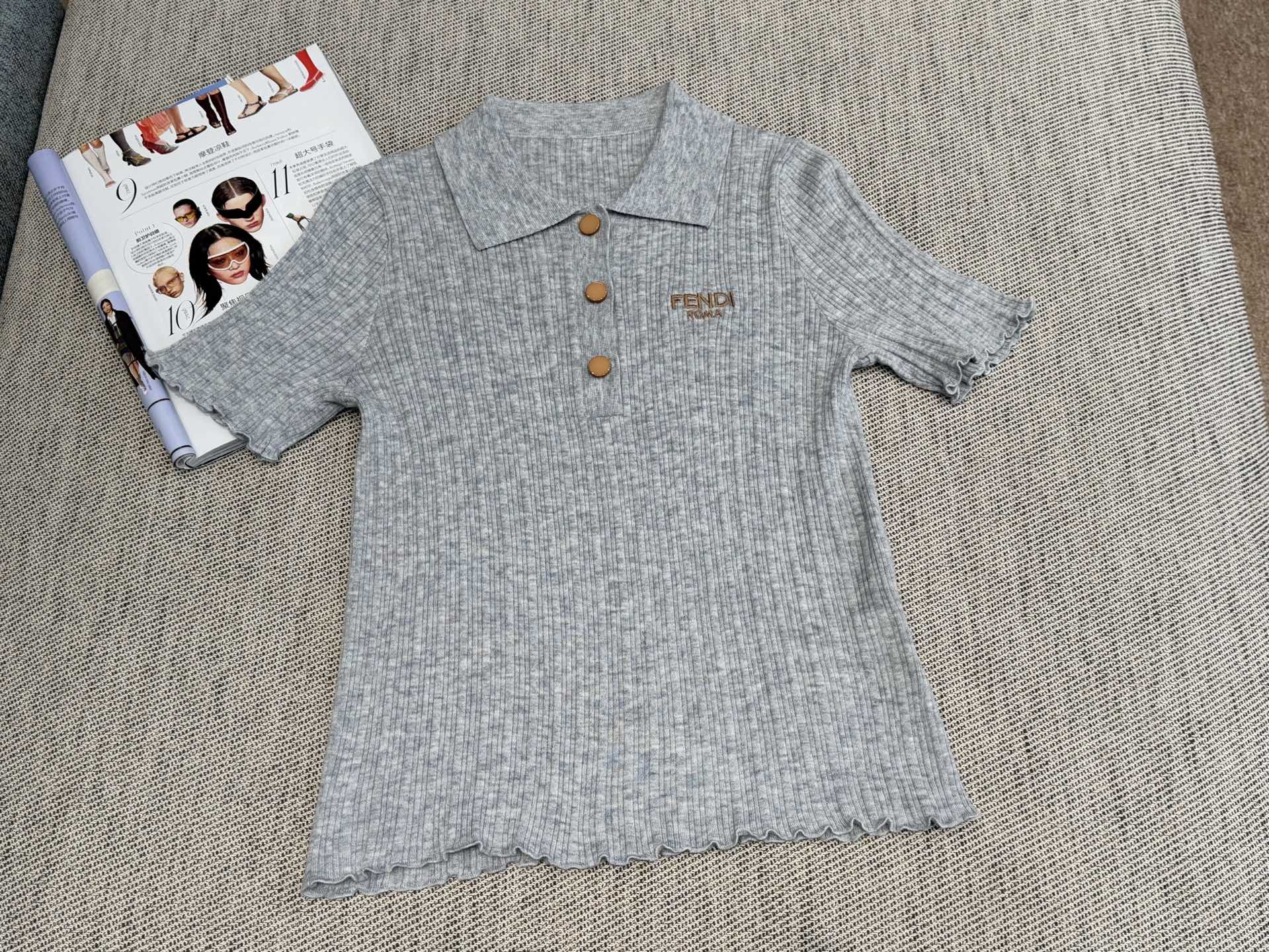 Celine Polo Shirt Fabric 232709