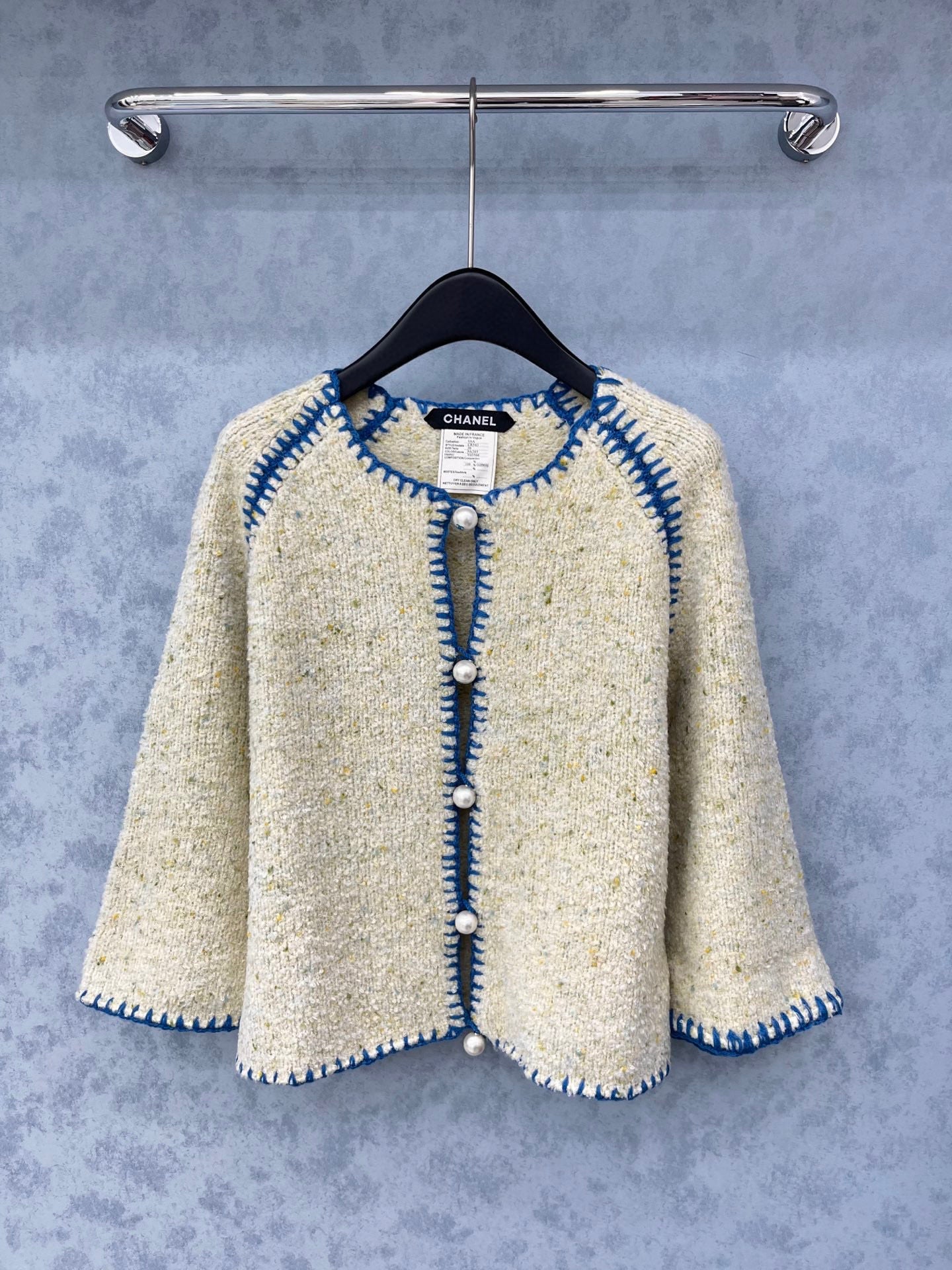 CC 2025 Cardigan With Pearl Button Wool 325875