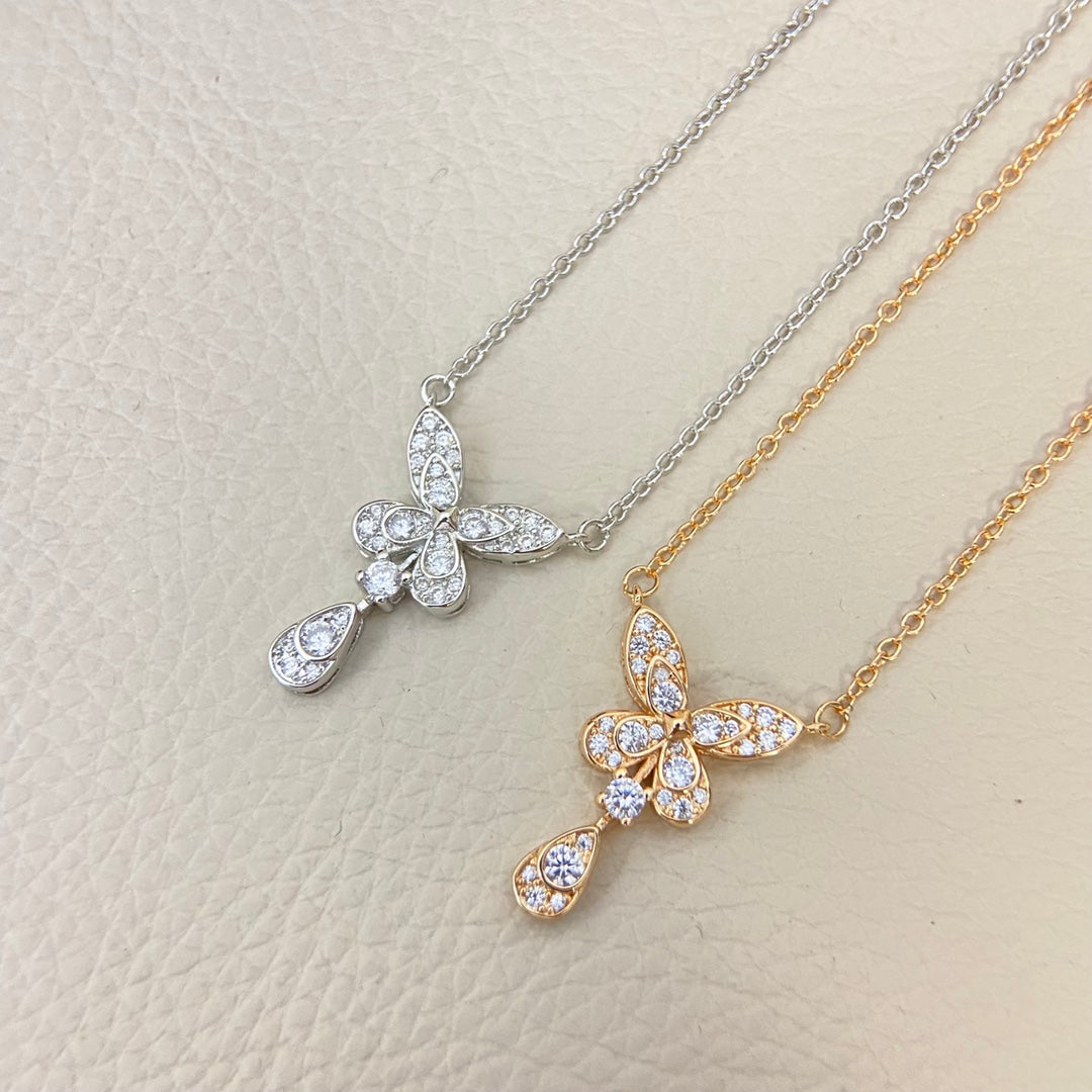 Graff New Tassel Butterfly Necklace