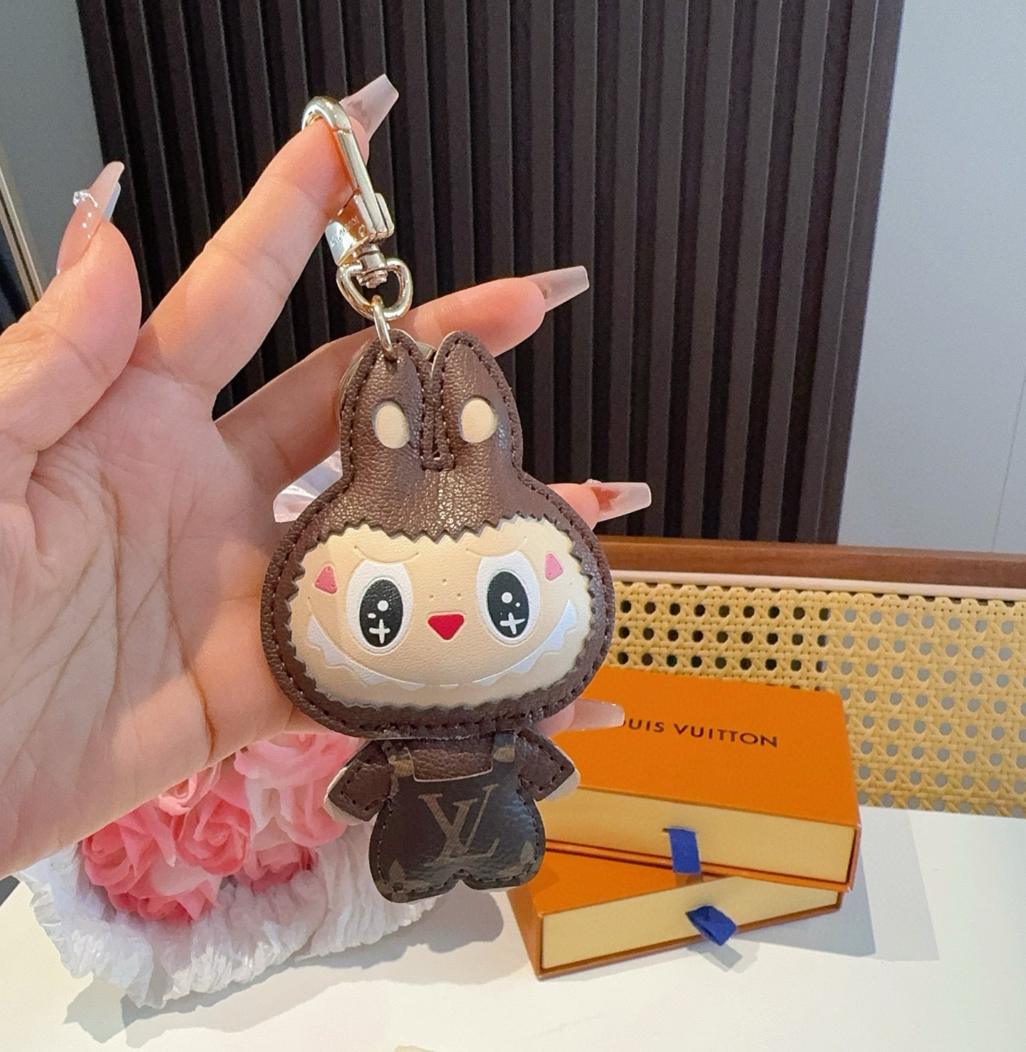 LV Brown Labubu Charm