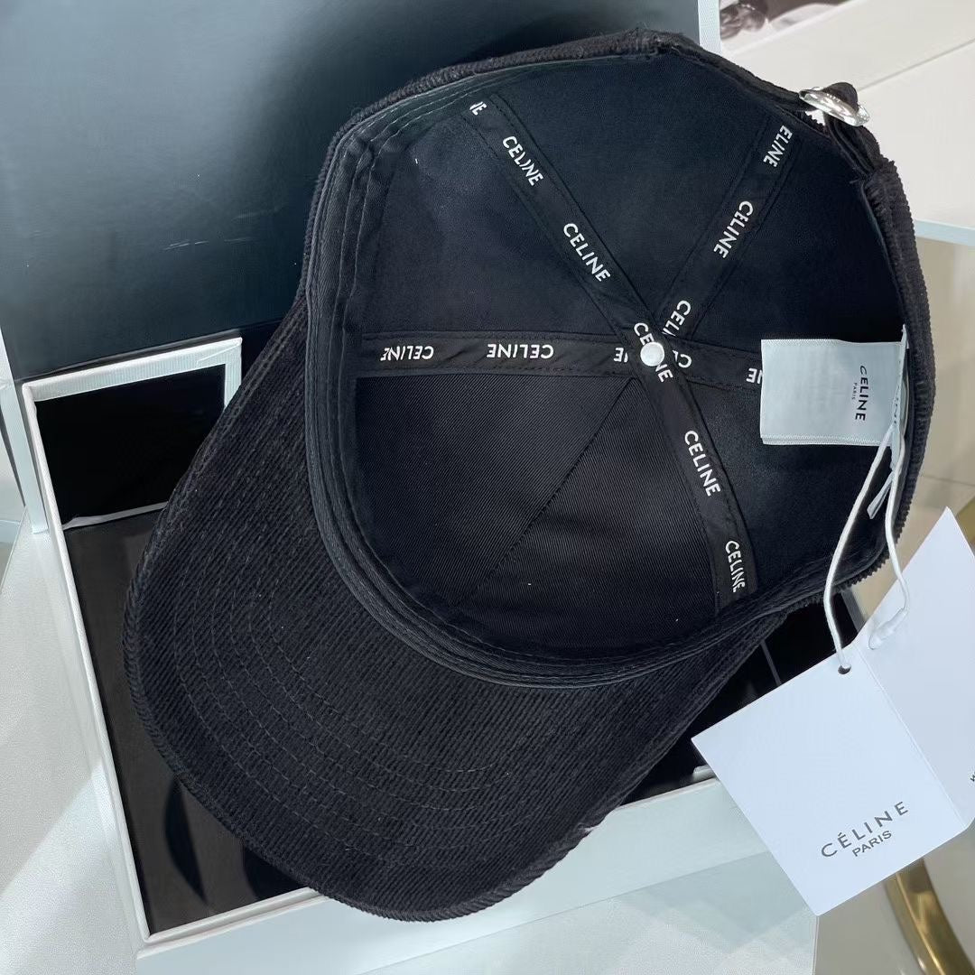 Celin Cap Black Cotton Fabric 210407