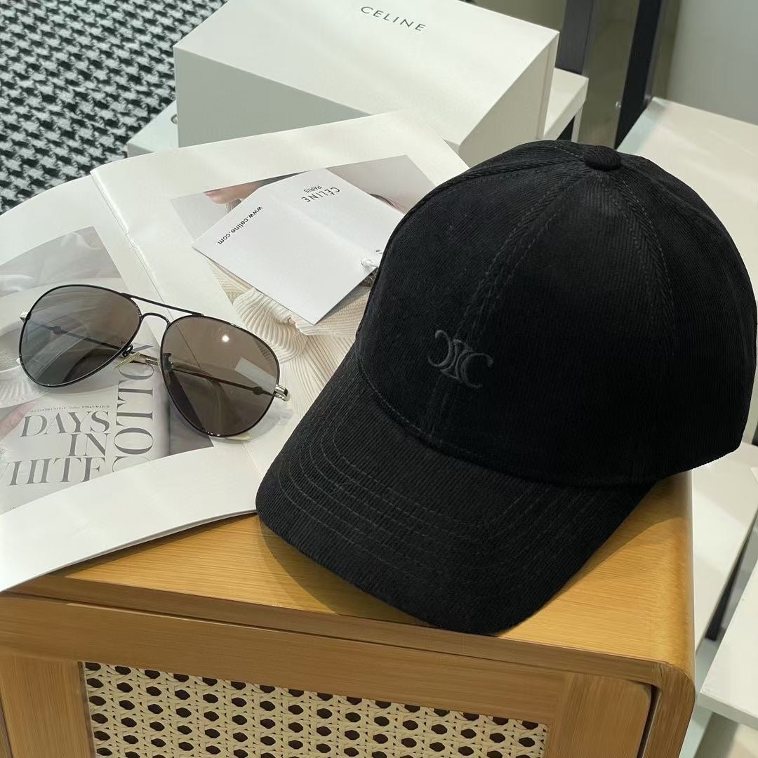 Celin Cap Black Cotton Fabric 210407