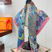 Animapolis Scarf 90 CM In Colorful Silk Twill 220185