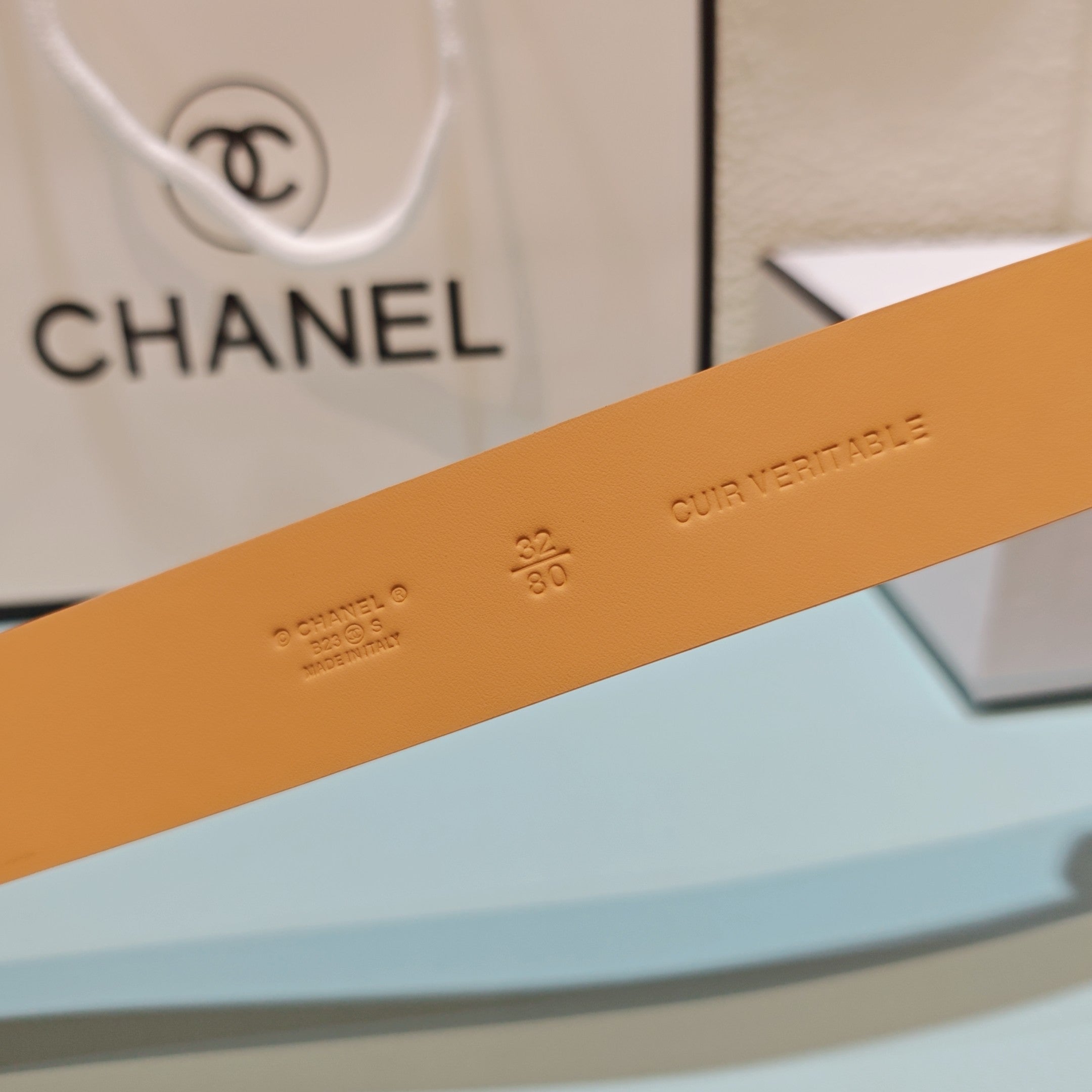 CC Belt 3.0CM Camel Brown Suede Sliver Buckle 198422