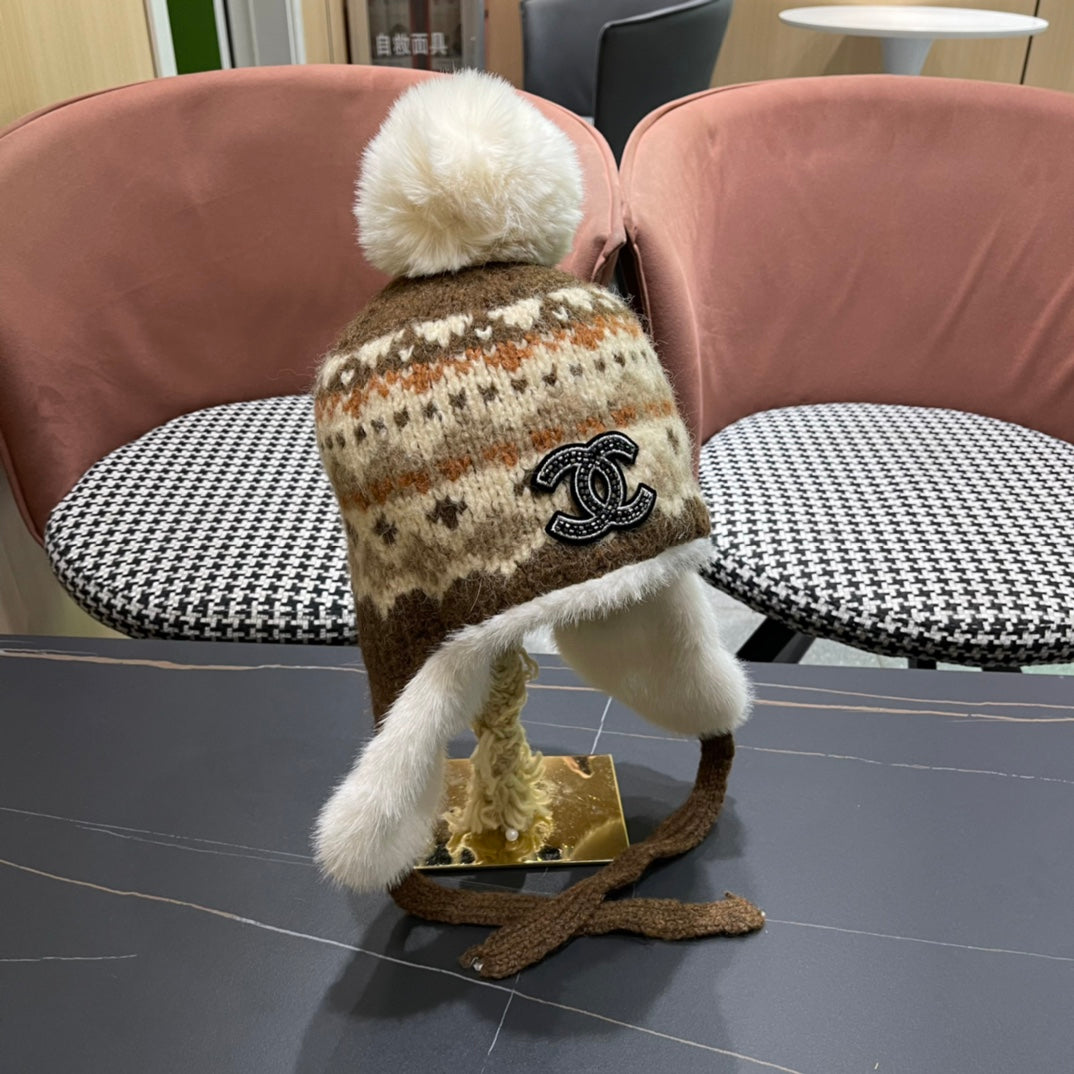 PLUSH WINTER HAT COLORFUL 431204